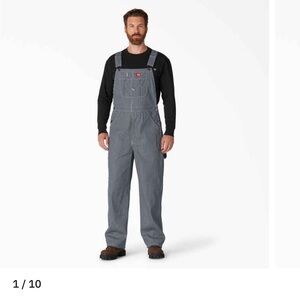 Dickies Hickory Stripe Overalls Men’s 44 x 30